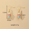 Gold Enamel Rabbit Ice Cream Donut Earrings 8 Styles view 5