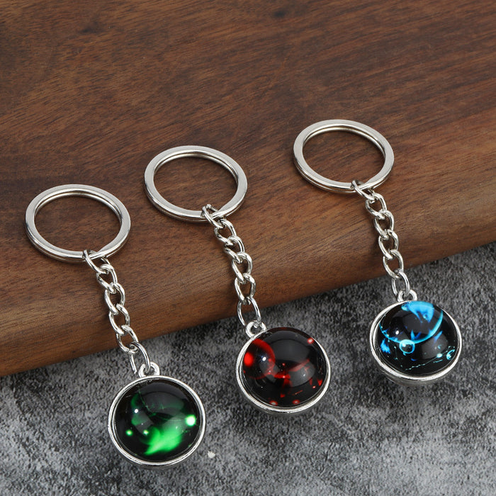 Glow in the Dark Zodiac Sign Keychain Charm