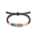 Ten Color Tibetan Pattern Bead Adjustable Woven Cord Bracelets view 5