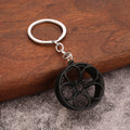 Car Wheel Rim Alloy Metal Keychain Creative Gift Accessory