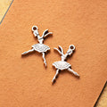 Ballet Dancer Metal Pendant Charm For Jewelry Making view 3