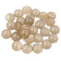 Fine Glitter Round Resin Cabochons in Thirteen Color Options view 6