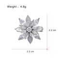 Gold Tone Silver Tone Camellia Six Designs Metal Brooch Pin view 8