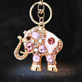 Mixed Jeweled Elephant Keychains in Seventeen Colors and Surface Designs view 12