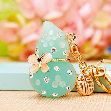Jeweled Gourd and Auspicious Charm Keychains in Forty Designs