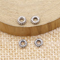 Fine Groove Ring Spacer Beads in 2 Metal Finishes for Jewelry Making view 2