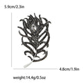 Peacock Feather Crystal Brooch for Jackets Scarves and Coats view 11