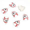 Christmas Santa Snowman Tree and Candy Enamel Alloy Charms view 12