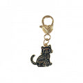 Gold Tone Gothic Skeleton Cat, Duck and Alien Heart-Clasp Charms view 7