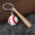 Soft PVC Baseball Keychain Charm for Sports Bags