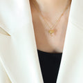 Elephant Head Pendant Satellite Bead Chain Necklace view 6