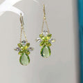 Colorful Butterfly Crystal Teardrop Hook Earrings Jewelry Pair view 4