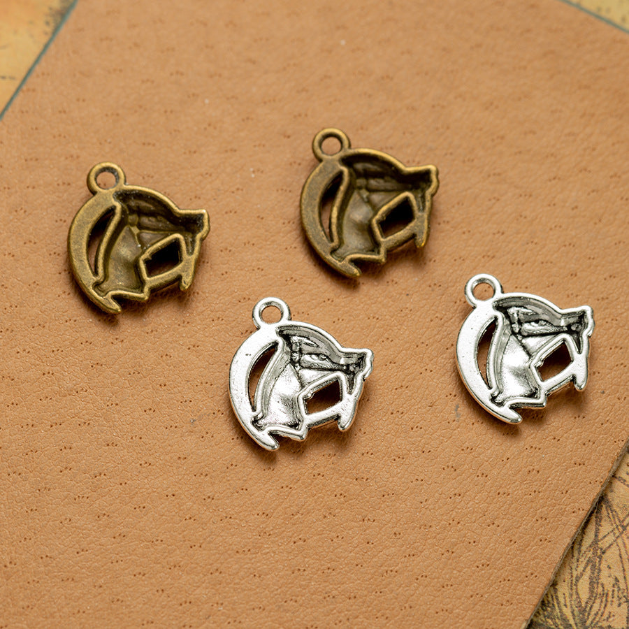 18x16mm Horse Head Alloy Charm Pendant