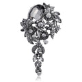 Blue Purple Flower Crystal Ten Designs Metal Brooch Pin view 8