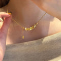 Gold Chinese Coin Link Pendant Chain Necklace Adjustable view 6