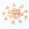 Colorful Enamel Star Charms With Gold Tone Loop in Nine Colors view 10