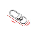 Swivel Snap Hooks with Round Rings in Six Metal Finishes view 2