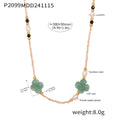 Freshwater Pearl Stone Flower Bead Necklace Multiple Colors view 10