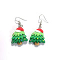 Miniature Christmas Character Resin Hook Earrings in Five Designs view 5