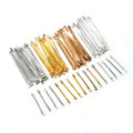 Slim Double Loop Metal Connector Bars in Four Finishes view 2