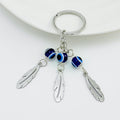 Evil Eye Charm Keychain with Hamsa and Rhinestone Accents view 6