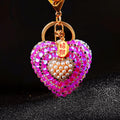 Cat Eye Heart Keychains in Eight Colors with Fortune Loop Options view 8