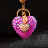 Fuchsia Cat-Eye-Heart