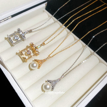 Geometric Crystal Pendant Necklaces Fashion Jewelry