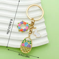 Easter Bunny Charm Keychains in 19 Pictured Variations for Bags and Keys view 3