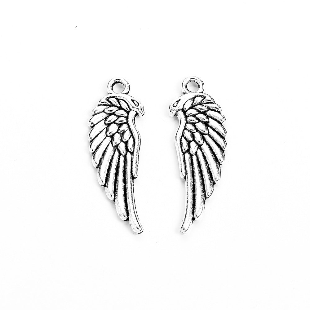 33x11mm Double-Sided Alloy Eagle Wing Charm Pendant