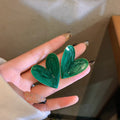 Ten Style Green Geometric Resin Statement Earrings view 6
