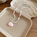 Coastal Beaded Pendant Necklaces in Four Pastel Shell and Ocean Styles view 9