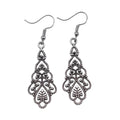Filigree Teardrop Earrings in Detailed Metal Finishes for Jewelry Making view 4