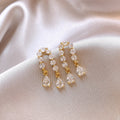 Crystal Loop Clip On Earrings With Teardrop Dangles view 7