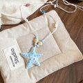 Glossy Ceramic Starfish Pendant Necklace in Three Colors view 6