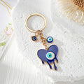 Blue Evil Eye Hamsa, Heart, Butterfly and Moon Keychains view 3