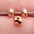 Three Finish Faceted Diamond Shaped Spacer Bead Metal Jewelry Making Component view 6