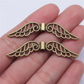 52x12mm 2.9g Zinc Alloy Long Wing Loose Metal Beads for DIY Bracelet Necklace Jewelry Making