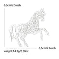 Openwork Running Horse Brooch Decorative Metal Pin For Jackets And Lapels view 6