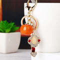 Persimmon Pair Leaf and Peanut Fortune Strap Keychain Collection view 5