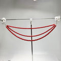 Triple Strand Red Bead Garland Christmas Tree Decoration view 4