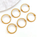 Silver-Tone Bead Frame Metal Charms with 9 Listed Options view 11