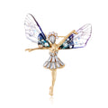 Gold Tone Silver Tone Dragonfly Crystal Three Designs Metal Brooch Pin view 1