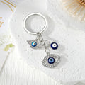 Blue Evil Eye Heart, Hamsa and Eye Metal Keychains view 11
