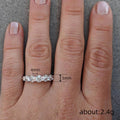 White Gold Tone Twisted Round Crystal Cluster Band Ring Sizes 6-10 view 4