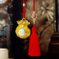 Mixed Fortune Pouch Fish and Sailboat Car Hangers plus One Plain Red Tassel view 9