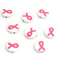 Colorful Awareness Ribbon Bead Jewelry Components For DIY Earrings And Bracelets Charms view 7