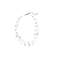Triple Strand Clear Glass Bubble Bead Necklace Layered view 5