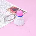 Resin Badminton Shuttlecock Keychain Seven Color Caps view 7