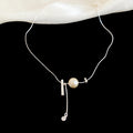 Silver Pearl Flower Necklaces And Floral Earring Pieces view 7